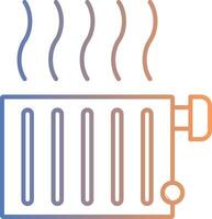 Radiator Line Gradient Icon vector