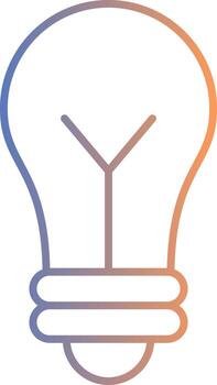 icono de gradiente de línea de idea vector