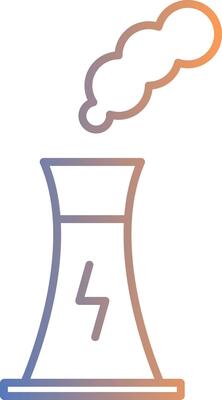 Pollution Line Gradient Icon