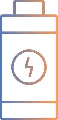 Battery Line Gradient Icon