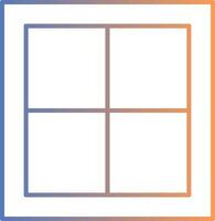 Window Line Gradient Icon vector