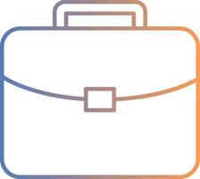 Brief Line Gradient Icon vector