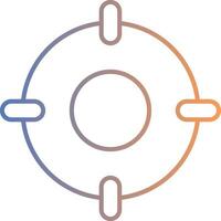 Scope Line Gradient Icon vector