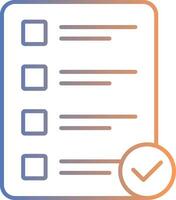 Priority Line Gradient Icon vector