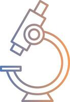 Microscope Line Gradient Icon vector