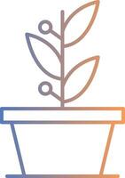 Plants Line Gradient Icon vector
