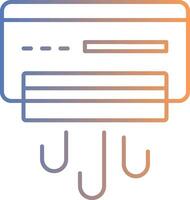 Air Conditioner Line Gradient Icon vector