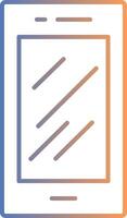 Mobile Phone Line Gradient Icon vector