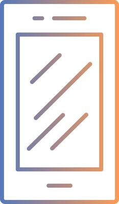 Mobile Phone Line Gradient Icon