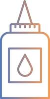 Liquid Glue Line Gradient Icon vector