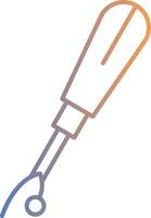 Seam Ripper Line Gradient Icon vector