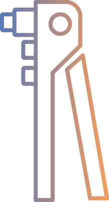 Riveter Line Gradient Icon