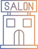 Salon Line Gradient Icon vector