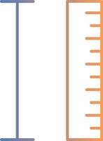 Measurement Line Gradient Icon vector