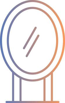 Mirror Line Gradient Icon vector