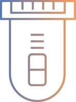 Electric Razor Line Gradient Icon vector