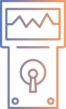 Analyzer Line Gradient Icon vector