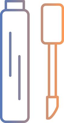 Lip Gloss Line Gradient Icon