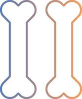 Bones Line Gradient Icon vector