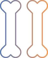 Bones Line Gradient Icon vector