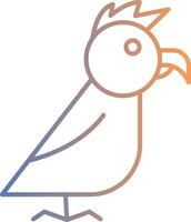 Parrot Line Gradient Icon vector