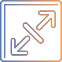 Expand Line Gradient Icon vector