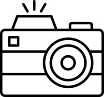 Camera Line Gradient Icon vector