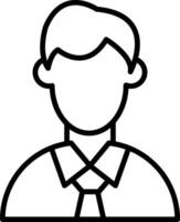 Avatar Line Gradient Icon vector