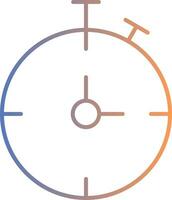 Chronometer Line Gradient Icon vector