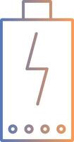 Power Line Gradient Icon vector