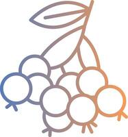 Huckleberry Line Gradient Icon vector