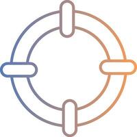 Goal Line Gradient Icon vector