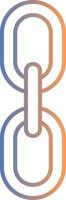 Chain Line Gradient Icon vector