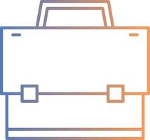 Suitcase Line Gradient Icon vector