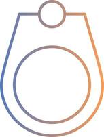 Mens Ring Line Gradient Icon vector