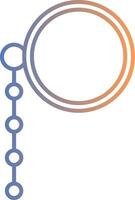 Monocle Line Gradient Icon vector