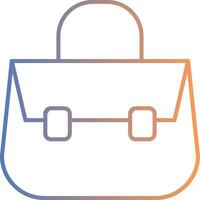 Shoulder Bag Line Gradient Icon vector