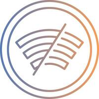 Disconnected Line Gradient Icon vector