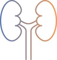 Urology Line Gradient Icon vector