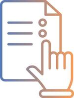 Pick Line Gradient Icon vector