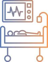 Medical Treatment Line Gradient Icon vector