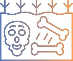 Extinction Line Gradient Icon vector