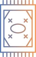 Carpet Line Gradient Icon vector