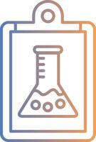 Report Line Gradient Icon vector