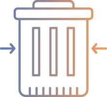 Waste Reduction Line Gradient Icon vector