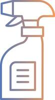 Cleaning Spray Line Gradient Icon vector