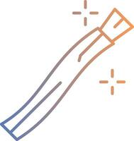 Miswak Line Gradient Icon vector