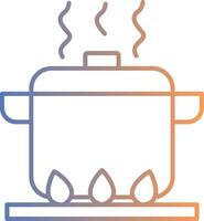 Boiling Line Gradient Icon vector