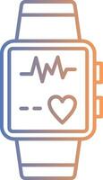 Smart Watch Line Gradient Icon vector