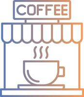 Coffee Line Gradient Icon vector